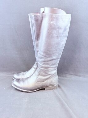 Born Black Women's Tall Leather Black Boots Size 9
